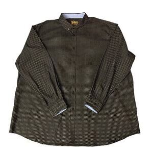 New Johnny Bigg Mens Size 5XL Black Triangle Print Long Sleeve Shirt